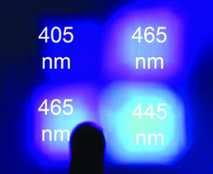 El color de luz emitida por cada LED de VALO